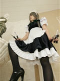 Black silk game beauty [Cosplay] izayoi Sakuya Japanese super seductive beauty photo(35)